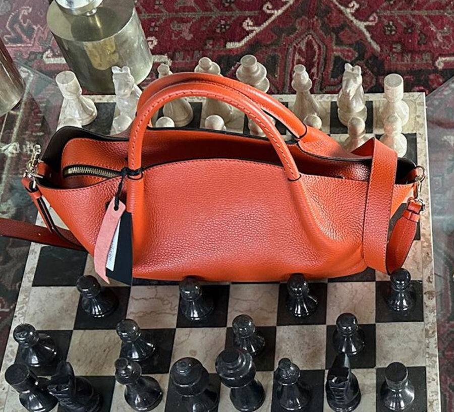 Ambra Leather Handag Organge