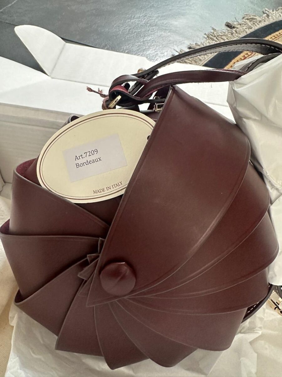Bordo Calf Leather Bag Opera
