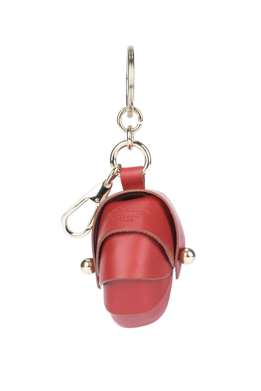 Rosso Calf Leather Keychain Opera - Image 2