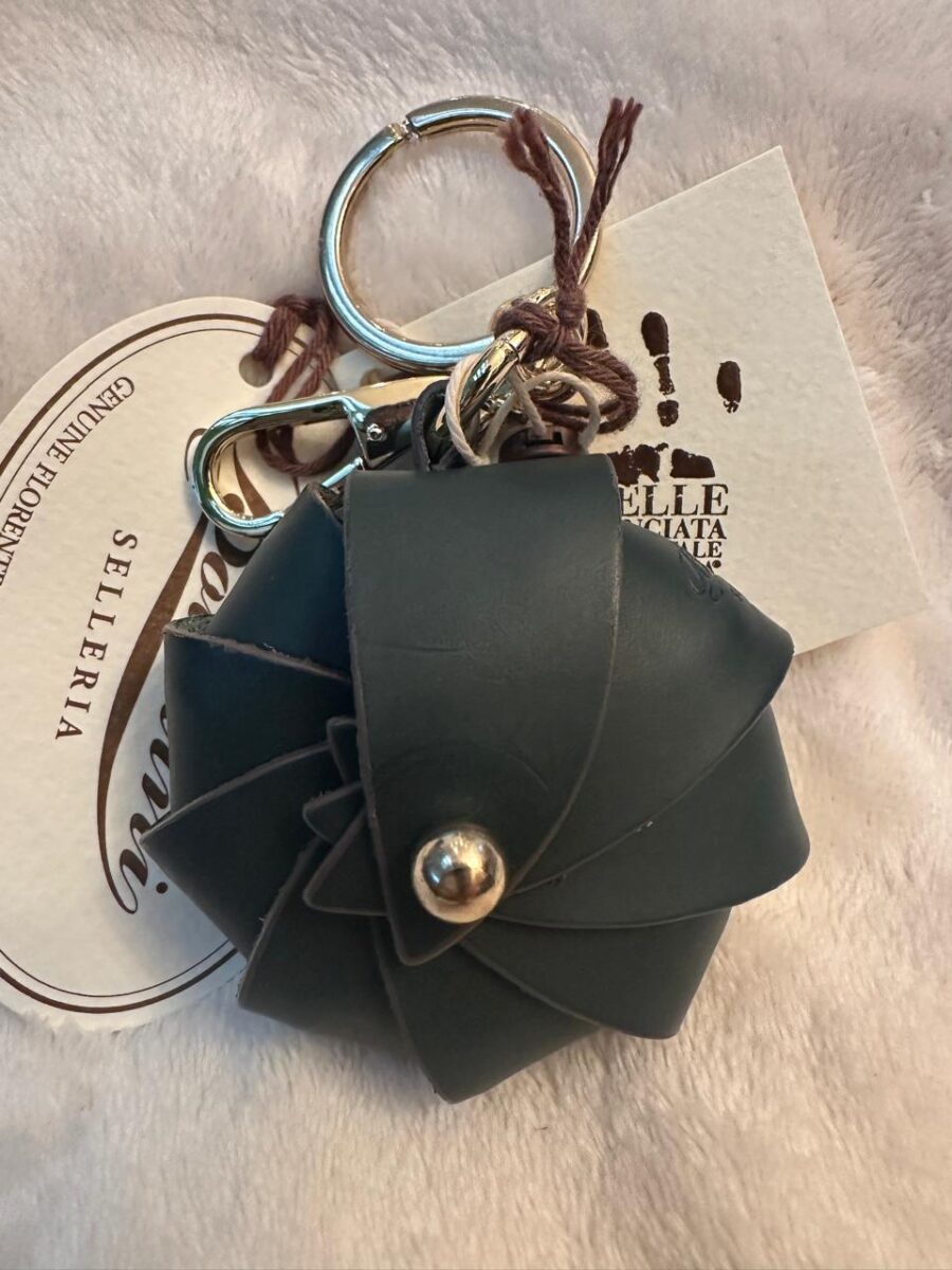 Abete Calf Leather Keychain Opera