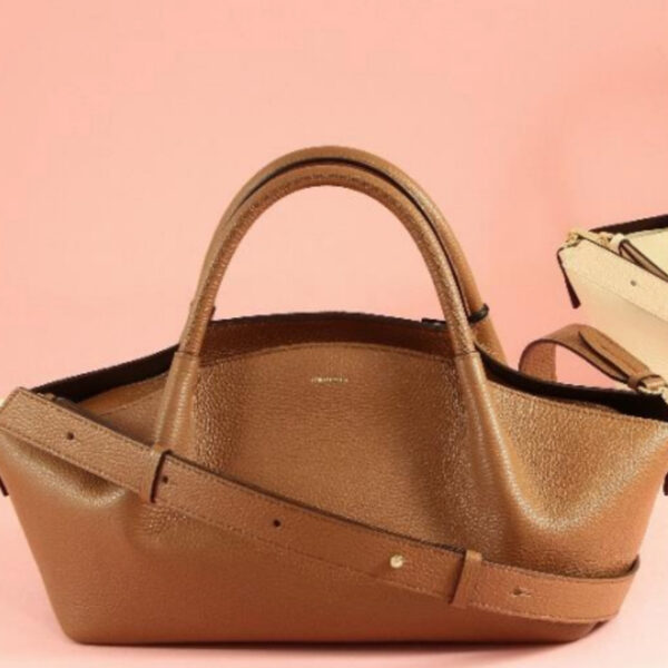 Ambra Leather Handag Cuoio
