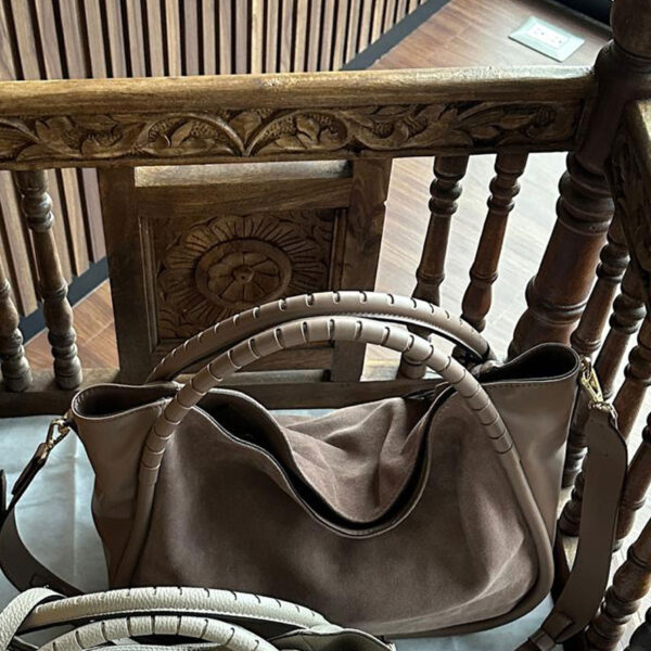 Leather Handbag Ginevra Plume
