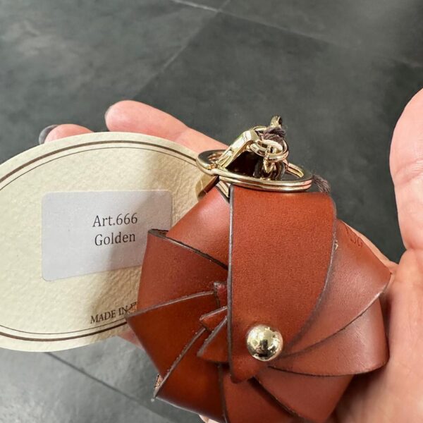 Golden Calf Leather Keychain Opera
