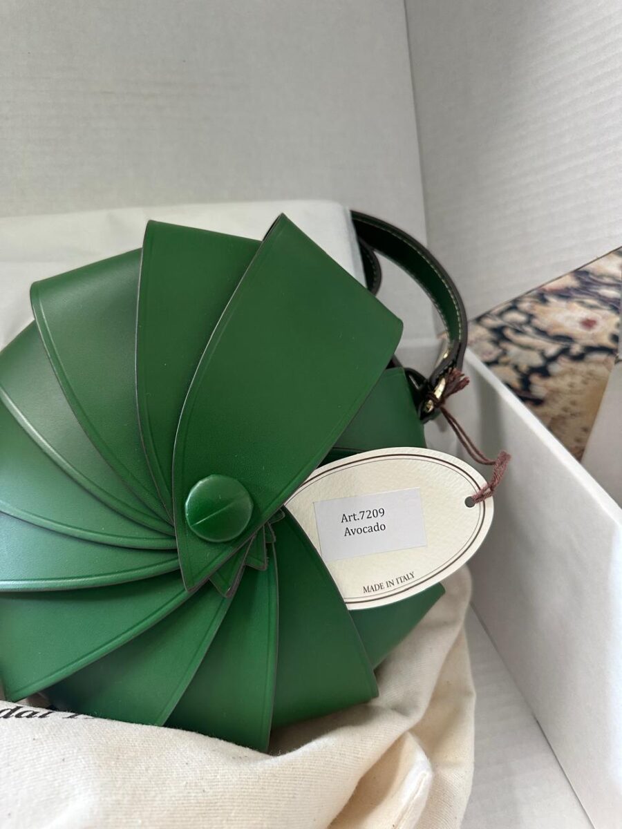 Avocado Calf Leather Bag Opera