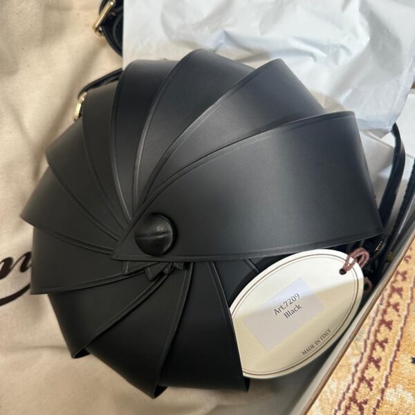 Black Calf Leather Bag Opera