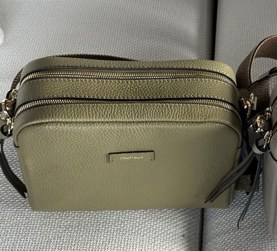 Joy Fabric/leather Handag Green