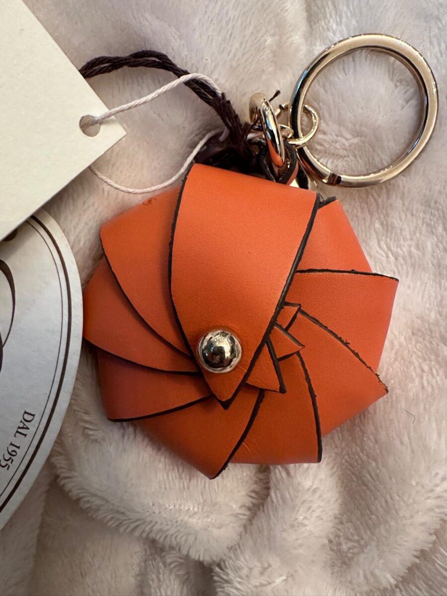 Mango Calf Leather Keychain Opera