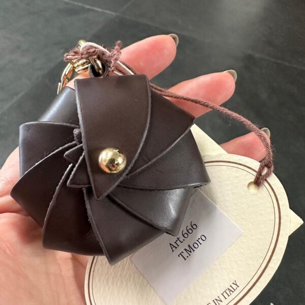 T. Moro Calf Leather Keychain Opera
