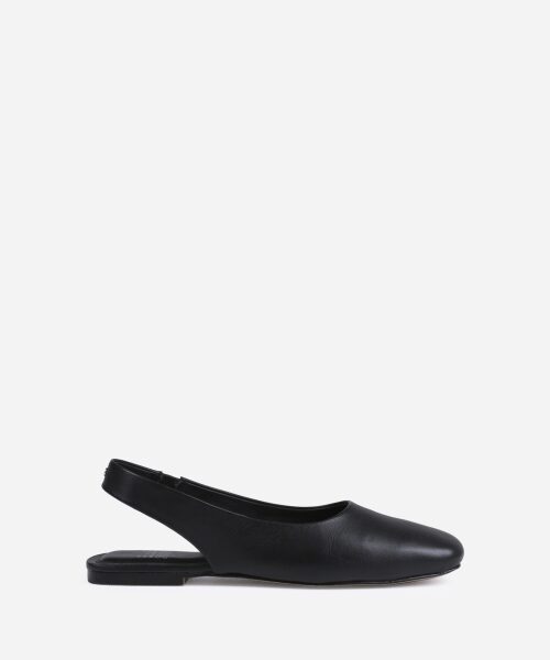 Baylie Sling-Back Flat Black