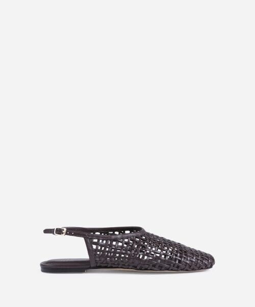 Freyaa Sling-Back Flat Chocolate