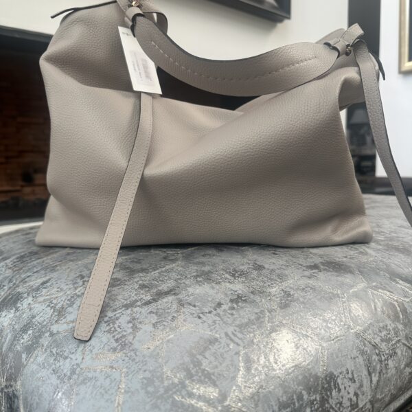 Leather Handbag Giorgia Cream