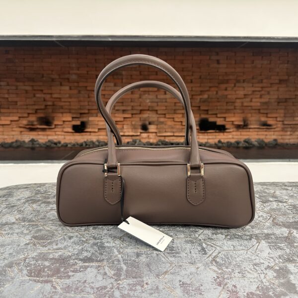 Leather Handbag Linda Coffee