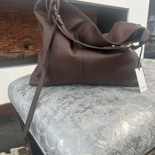 Leather Handbag Giorgia Chocolate